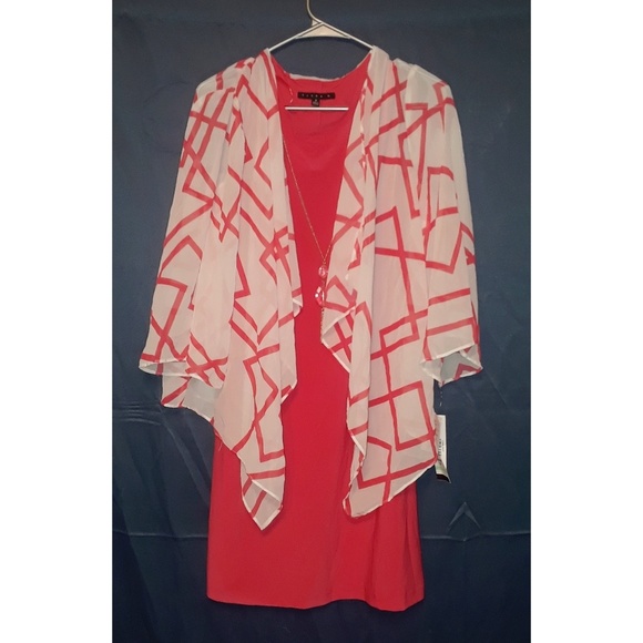 Chiffon mock jacket dress - Picture 3 of 4